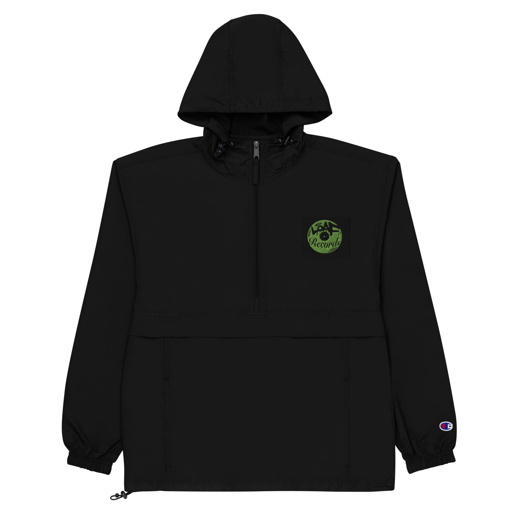 Embroidered Loaf Records Champion Packable Jacket